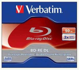 CIB - Verbatim Blu-Ray újraírható BD-RE DL 50GB 2x
