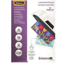 PAP - Lamináló fólia, Fellowes A3, 100db, 80mikron