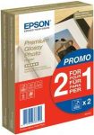   PAP - Fotópapír, 10x15, Epson Premium, 2x40lap, 255g, fényes, C13S042167