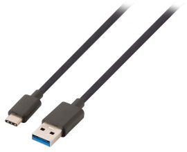 KÁBEL - USB 3.0 A-C kábel, 1.0m, fekete, CCGP61600BK10