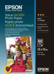   PAP - Fotópapír, 10x15, Epson Value,  50lap, 183g, fényes, C13S400038