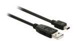   KÁBEL - USB 2.0 A-B MiniUSB kábel 5pin 1.0m, Nedis CCGP60300BK10