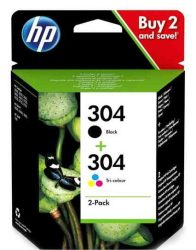 PPH - HP 3JB05AE no.304 fekete+színes patron multipack