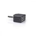   KÁBEL - Audio adapter, Jack elosztó 2x3.5(F)-1x3.5(M), CAGP22945BK, 1db