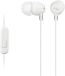 HKM - Mikrofonos fülhallgató, Sony MDR-EX15AP, fehér