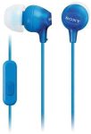 HKM - Mikrofonos fülhallgató, Sony MDR-EX15AP, kék