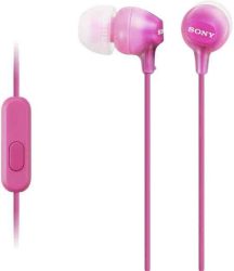 HKM - Mikrofonos fülhallgató, Sony MDR-EX15AP, rózsaszín