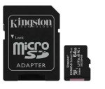   MK - MicroSD kártya  64Gb Kingston CL10 Canvas Select Plus 100R A1 + ad. (100)