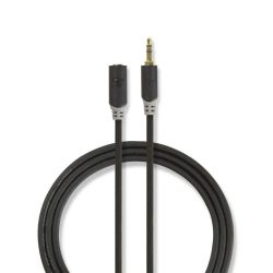 KÁBEL - Audio kábel 3.5" jack hosszabbító  5m, Nedis, aranyozott