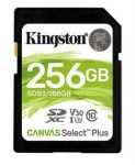   MK - SD kártya 256Gb Kingston SDXC UHS-I U3 Canvas Select Plus (100/85)