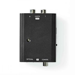 HK - Konverter, Nedis ACON2509BK Digitális Audio to RCA Konverter