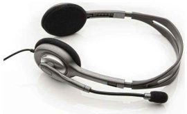 HKM - Mikrofonos fejhallgató, Logitech H110, 2 jack