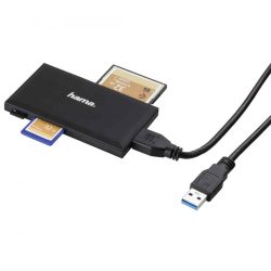 MK -  Kártyaolv, USB 3.0, Hama, "Slim" Multi, fekete