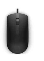E - Dell MS116 Optical Mouse, fekete