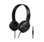 HKM - Mikrofonos fejhallgató, Panasonic RP-HF100ME, fekete