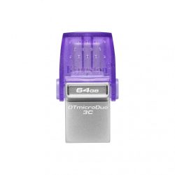 M - Pendrive  64GB Kingston DT MicroDuo 3C G3 USB3.0 + USB-C (5 Gbps) (200MB/s)