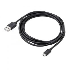KÁBEL - USB 2.0 A-B MicroUSB kábel, 1.8m, Akyga, fekete