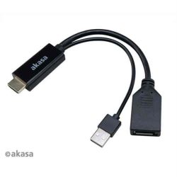 KELLÉK - Adapter, HDMI-A/M to Displayport/F átalakító, Akasa