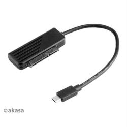 KÁBEL - USB 3.0 C - SATA kábel, 0.2m, fekete, Akasa