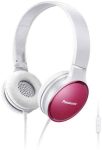   HKM - Mikrofonos fejhallgató, Panasonic RP-HF300ME, rózsaszín-fehér