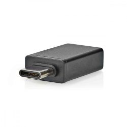 KÁBEL - USB 3.0 USB-C dugó - USB-A aljzat, adapter, fekete, CCGP64915BK, OTG