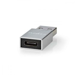 KÁBEL - USB 3.0 USB-A dugó - USB-C aljzat, adapter, ezüst, CCTB60925AL