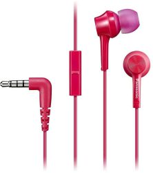 HKM - Mikrofonos fülhallgató, Panasonic RP-TCM115E-P, rózsaszín