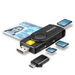   MK -  Kártyaolv, USB 2.0, Axagon CRE-SMP2A, Smart cart/SD/MicroSD/SIM