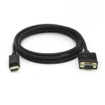 KÁBEL - Display port (M) - VGA (M) kábel,  2m, Equip