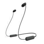   HKM - Bluetooth-os mikrofonos fülhallgató, Sony WI-C100B.CE7, fekete