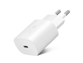 USB - USB töltő, hálózati, 1xUSB-C,  25W, gyorstöltő, Samsung, fehér, ECO