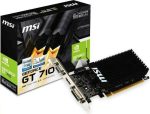 VIM - MSI GT710 2GB DDR3 Passzív PCIe, Low profile