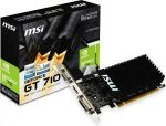   VIM - MSI GT710 2GB DDR3 Passzív PCIe, Low profile videókártya