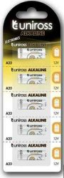 ELEM - Uniross A23/23A/MN21 alkáli elem, 12V, 1db