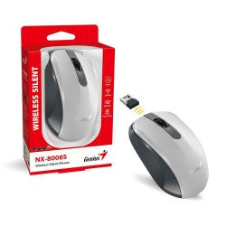 EG - Genius NX-8008S vezeték nélküli csendes egér, fehér-szürke EG - Genius NX-8008S vezeték nélküli csendes egér, fehér-szürke