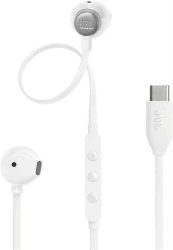 HKM - Mikrofonos fülhallgató, JBL T305C, USB-C, fehér