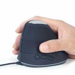 E - Gembird MUS-ERGO-03 ergonómikus/vertikális egér, szürke E - Gembird MUS-ERGO-03 ergonómikus/vertikális egér, szürke