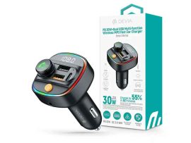 MP3 - FM Transmitter, Devia BT, 2xUSB-A/1xUSB-C/AUX/30W MP3 - FM Transmitter, Devia BT, 2xUSB-A/1xUSB-C/AUX/30W