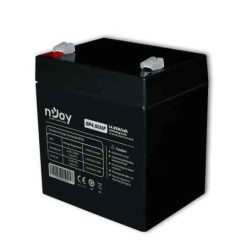 SZÜ - UPS akku, 12V  5Ah, nJoy, riasztóhoz, keskeny sarus