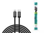   KÁBEL - USB 2.0 C-Lightning kábel, 1.0m, Devia Tube Gracious series, szövet