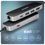   KELLÉK - Dokkoló, USB-C (5 Gbps) apa -> HDMI/2xUSB3.0/1xUSB-C/LAN, Axagon