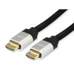   KÁBEL - HDMI - HDMI kábel 10m, v2.1, 8K 60Hz, 4K 144Hz, HDR, aranyozott, Equip