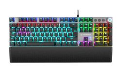 B - Rampage KB-R28 Blade Plus RGB billentyűzet, mechanikus (blue), fekete-ezüst