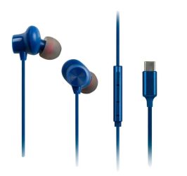 HKM - Mikrofonos fülhallgató, Panasonic RP-TCM225DEA, USB-C, kék