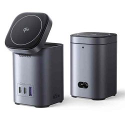 USB - USB töltőállomás, asztali, 2xUSB-C+1xUSB-A+Qi2 GaN, 65W, Ugreen