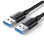 KÁBEL - USB 2.0 A-A kábel, 1.0m, 10W/2A, fekete, Ugreen
