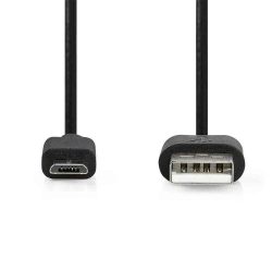 KÁBEL - USB 2.0 A-B MicroUSB kábel, 1.0m, Gembird, fekete