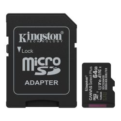 MK - MicroSDXC,  64Gb Kingston Canvas Select Plus G3, CL10/A1/V10 +ad. (100MB/s)
