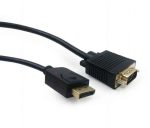 KÁBEL - Displayport (M) - VGA (M) kábel,  1.8m, Gembird