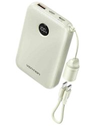 ELEM - Külső akkumulátor, Vention PowerBank FKAN0-C, 10.000mAh - bézs